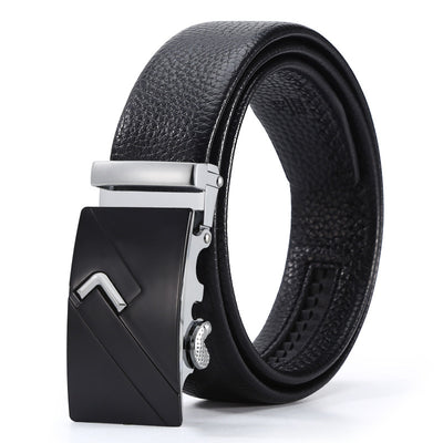 Cinturón de Cuero para Hombre con Hebilla Automática - Image 27