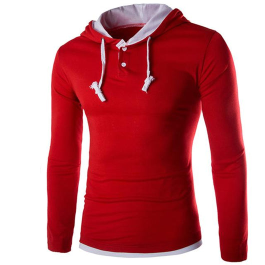 Sudadera Deportiva con Capucha y Costuras Decorativas para Hombre - Image 2