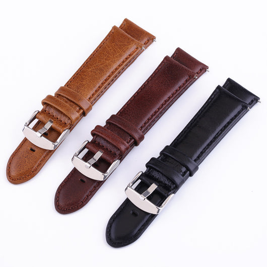 Correa de Cuero Genuine para Smartwatch - Patrón Crazy Horse Premium - Image 2
