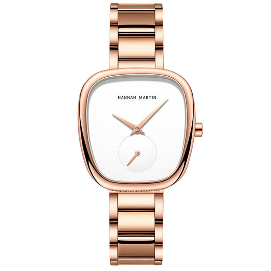 Reloj Cuarzo Acero Inoxidable Milano Malla Mujer Diseño Tonneau - Image 13