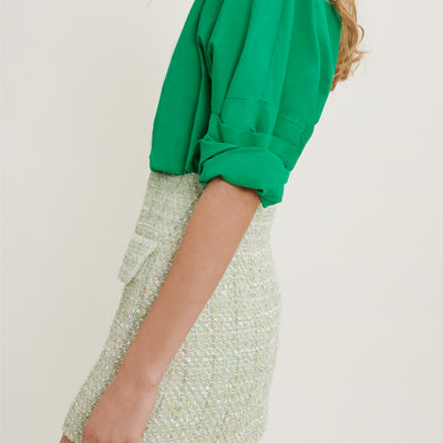 Falda A-Line Tweed Elegante de Estilo Francés Romántico - Image 11