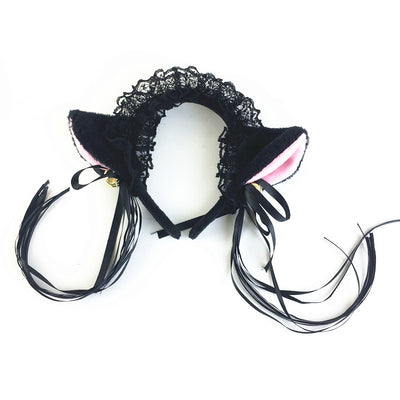 Diadema Orejas de Gato Peluche Kawaii con Campanitas Estilo Celebridad - Image 9