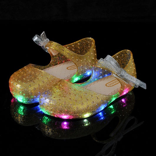 Zapatos Brillantes de Gelatina para Bebé con Moño - Image 8