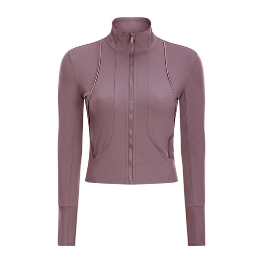 Chaqueta Deportiva para Yoga con Cuello Alto y Manga Larga - Image 7