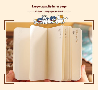Cuaderno de Bolsillo Gato Montaña - Diario Ilustrado a Mano con Diseño Kawaii - Image 27