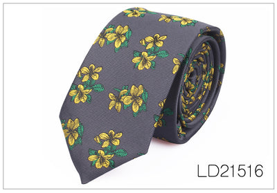 Corbata Casual Moderna con Estampado Floral - Ancho 6cm - Image 17