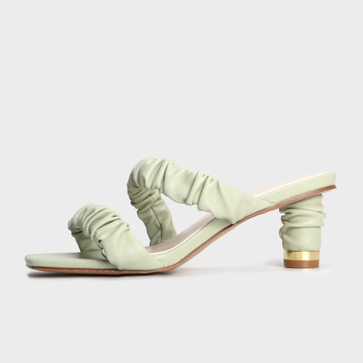 Sandalias Tacón Alto con Pliegues y Cordones - Comodidad Elegante - Image 15