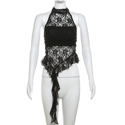 Chaleco Cuello Halter Pure Desire con Bordes Irregulares - Image 13