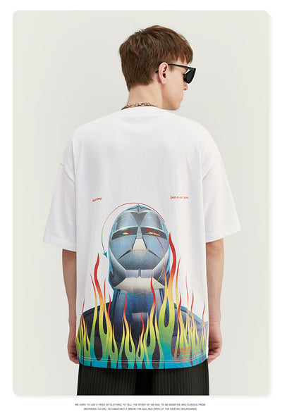 Camiseta Estampada Tide Robot Llama - Manga Corta - Image 3