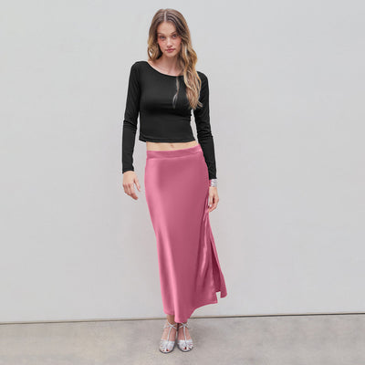 Blusa Espalda Descubierta Ajustada para Otoño e Invierno - Image 4