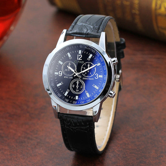 Reloj de Cuarzo para Hombre con Cristal Azul - Regalo de Moda Elegante - Image 7