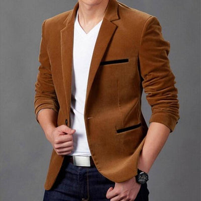 Traje Slim Casual de Pana para Hombre