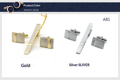 Set de 4 Piezas: Pasador de Corbata y Gemelos Elegantes - Image 9