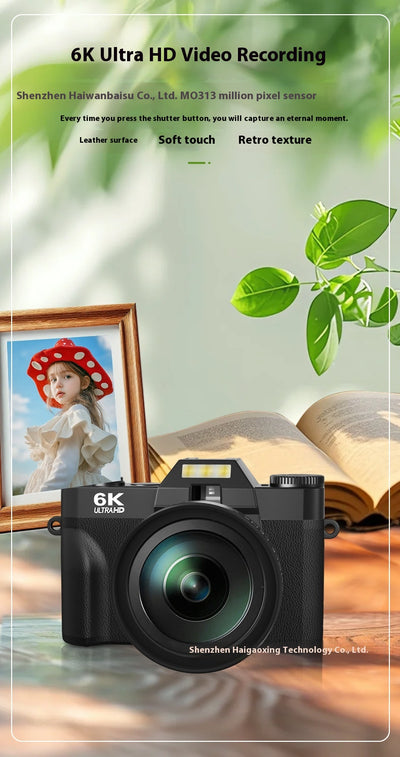 Cámara Mirrorless 6K HD Retro - Profesional y Compacta - Image 23