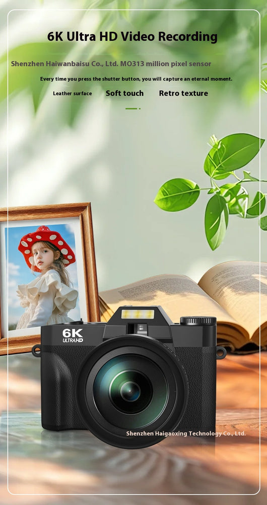 Cámara Mirrorless 6K HD Retro - Profesional y Compacta - Image 23