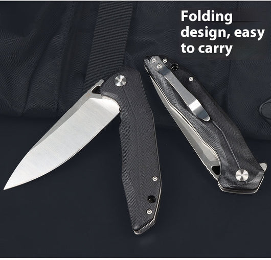 Cuchillo Plegable Táctico D2 Portátil para Autodefensa - Image 6