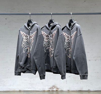 Cardigan Desgarrado Tide con Capucha - Chaqueta Sudadera Versátil - Image 11