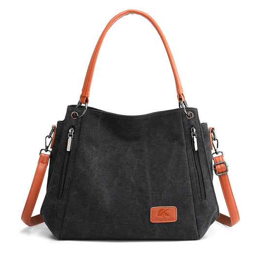 Bolsa de Lona Retro para Mujer - Bolso Grande Estilo Literatura y Arte - Image 2