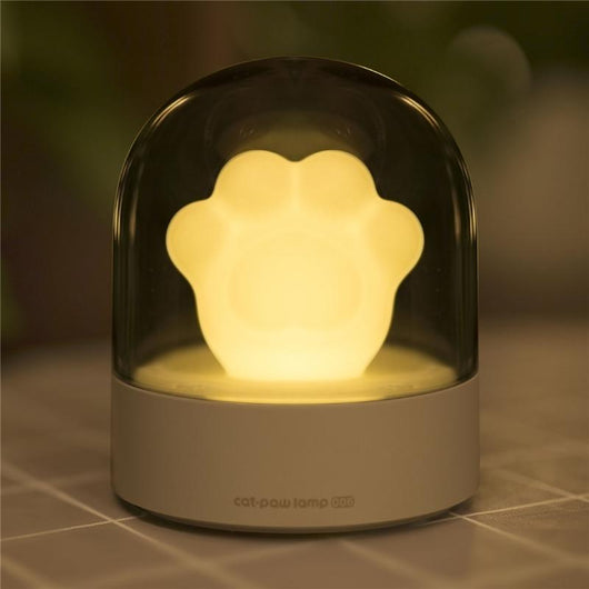 Lámpara Musical Infantil con Forma de Patita de Gato - Luz Nocturna USB Recargable - Image 3