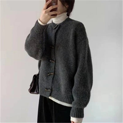 Suéter Cardigan Holgado Estilo Occidental para Mujer - Image 3