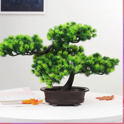 Árbol Bonsái Artificial en Maceta - Planta Decorativa Realista