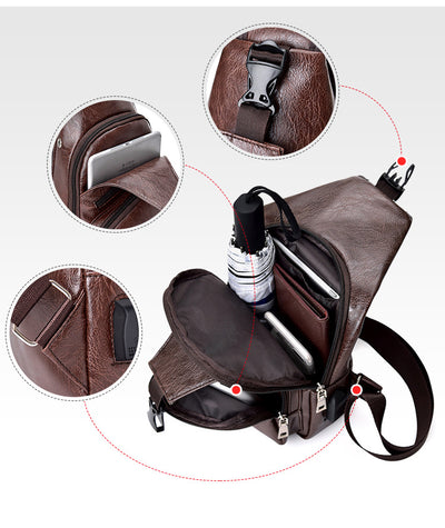 Mochila Antirrobo con Carga USB para Hombre - Bolso Retro de Viaje y Deporte - Image 7