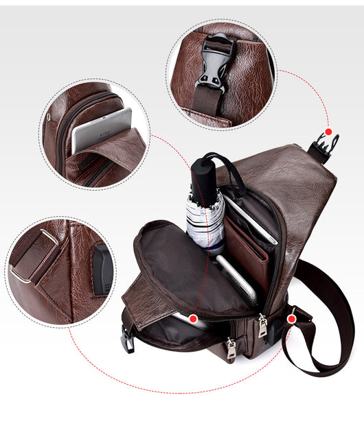 Mochila Antirrobo con Carga USB para Hombre - Bolso Retro de Viaje y Deporte - Image 7