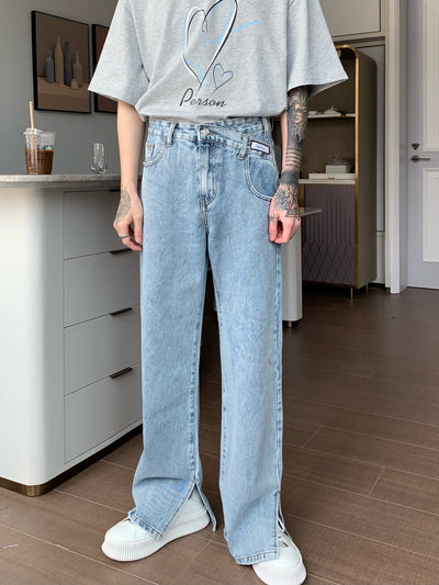 Pantalones Acampanados Cintura Alta Casuales con Abertura Trendy - Image 3