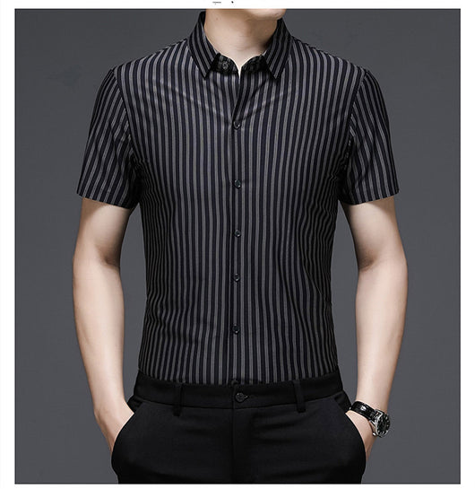 Camisa de Seda Woodpecker Manga Corta para Hombre Adulto - Image 8