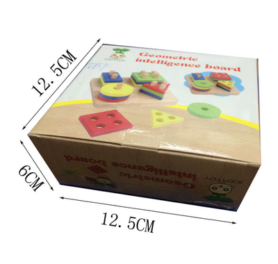Puzzle Educativo de Madera con Formas Geométricas para Bebés y Niños - Image 3