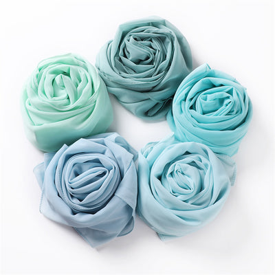 Pañuelo de Gasa de Perla Liso y Versátil para Mujer - Image 44