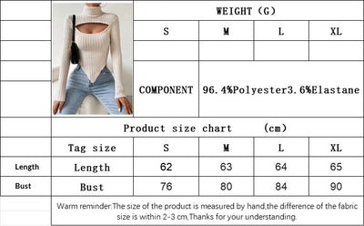 Blusa Tejida Rayada con Detalles Calados - Manga Larga Irregular Otoño Invierno - Image 8