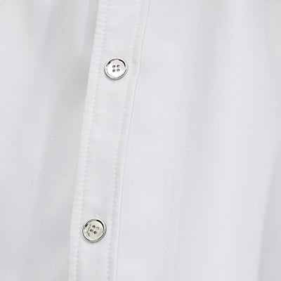 Blazer Blanco con Hombreras Deconstruidas - Image 3