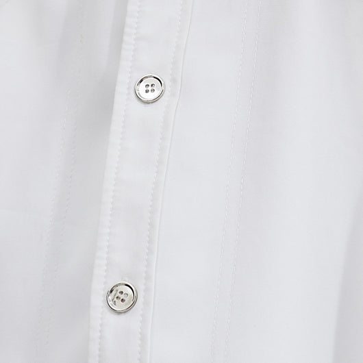 Blazer Blanco con Hombreras Deconstruidas - Image 3