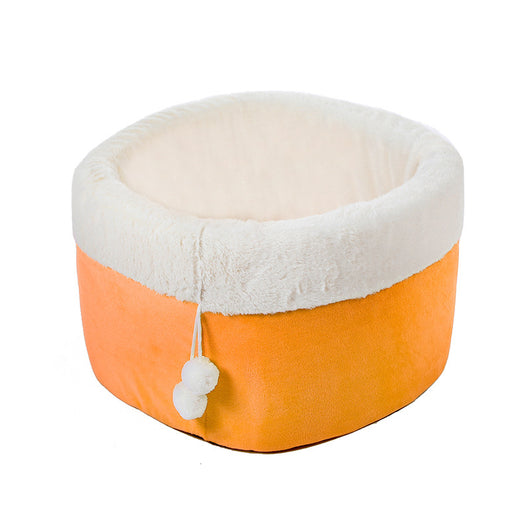 Cama Térmica Acogedora para Gatos - Nido Estampado en Felpa - Image 4
