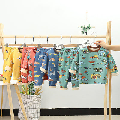 Conjunto de Ropa Térmica Infantil Algodón con Forro Polar Engrosado - Image 18