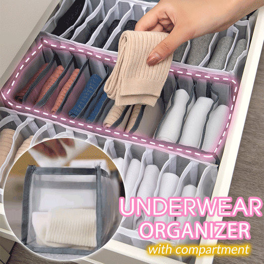 Organizador de Ropa Interior con Divisiones - Caja de Almacenamiento para Closet - Image 11