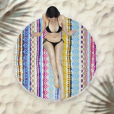 Toalla Redonda de Playa con Flecos Premium - Image 22