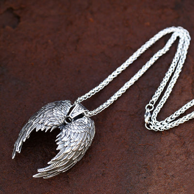 Dije Alas de Ángel en Acero Inoxidable Vintage - Image 10