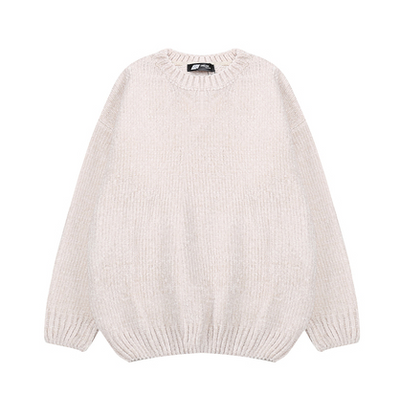 Suéter Chenilla Oversized con Capucha - Estilo Coreano para Otoño e Invierno - Image 15