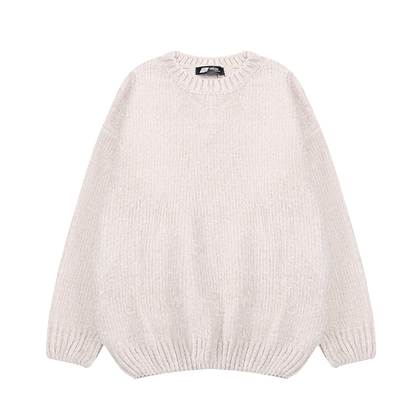 Suéter Chenilla Oversized con Capucha - Estilo Coreano para Otoño e Invierno - Image 15