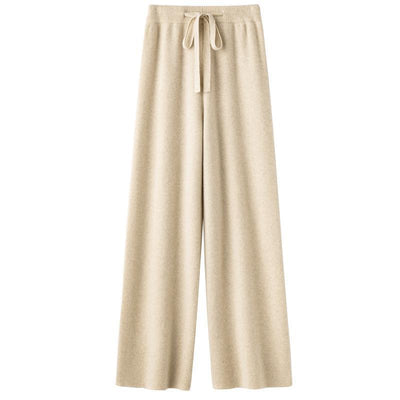 Pantalones Anchos de Lana Tejida para Mujer - Image 6