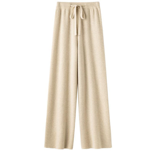 Pantalones Anchos de Lana Tejida para Mujer - Image 6