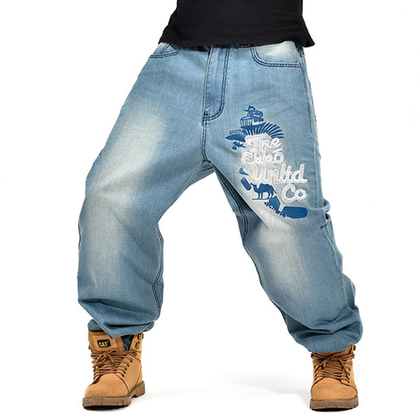 Jeans Holgados Hip-hop Casuales para Hombre - Image 3
