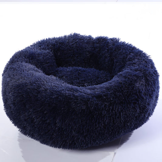 Cama Redonda Acogedora para Perros y Gatos Pequeños