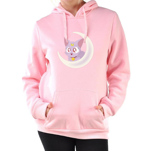 Sudadera con capucha y forro de terciopelo para mujer - Image 20