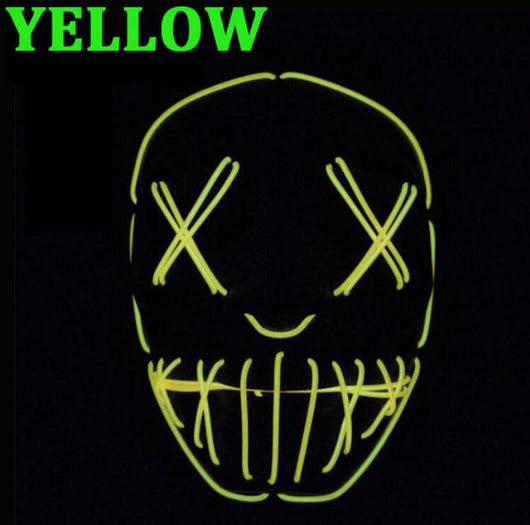 Máscara de Mascarada LED Highlight EL Wire para Halloween - Image 6