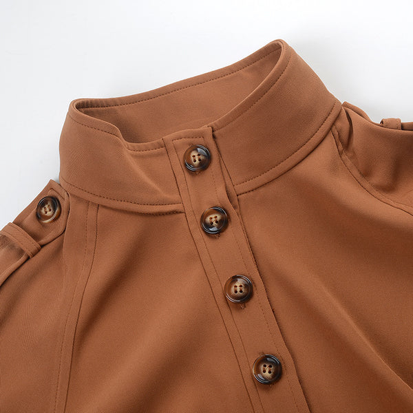 Jumpsuit Largo Holgado con Cinturón - Versátil y Elegante