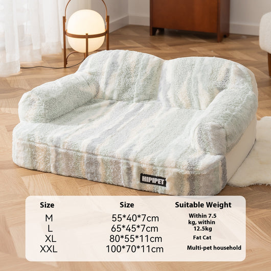 Cama Elevada para Mascotas con Respaldo Acolchado y Forro Térmico - Image 7