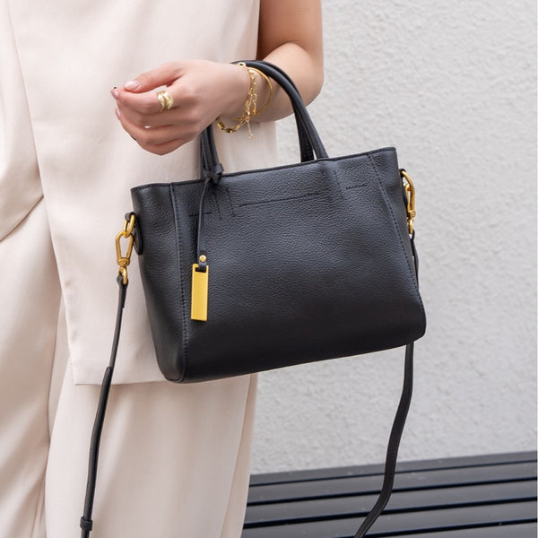 Bolso de Cuero Genuino Portátil para Mujer - Elegancia y Funcionalidad